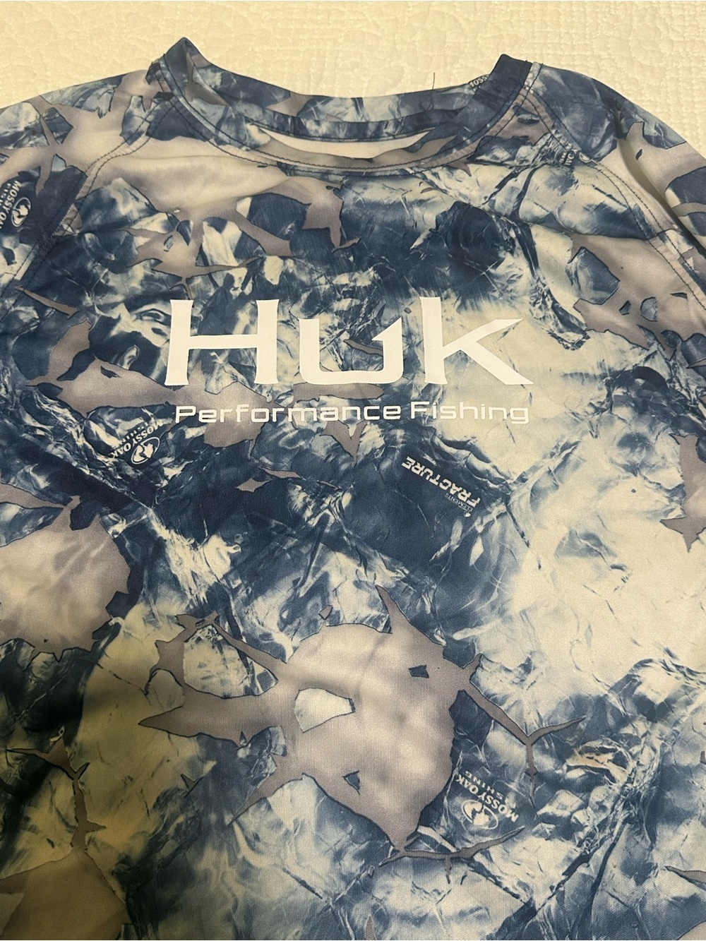 Huk Youth Boys Performance Fishing Camo Top
